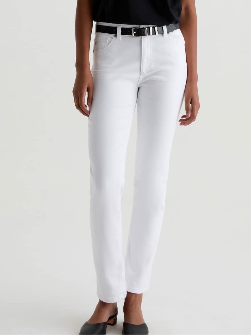Authentic NWT AG Mid-Rise Slim Straight Jeans